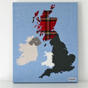 British Isles Fabric Map